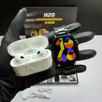 H20 Ultra Smart Watch Wireless Earphone Set | 10 in 1 with Earbuds